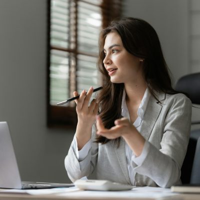 Business Documents, Auditor businesswoman searching document legal prepare paperwork and report for